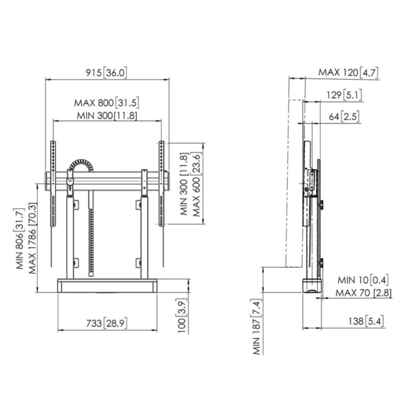Rise elektrische wand en vloerlift wit - Afbeelding 5